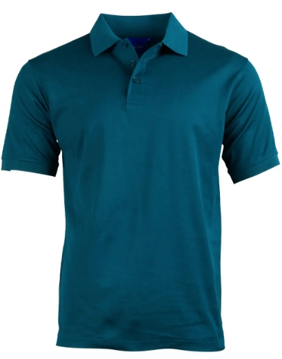 Picture of Winning Spirit, Mens Cotton Back TrueDry Polo